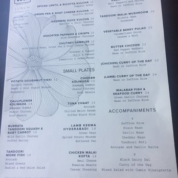 ROOH - Lunch menu 06/29 - Indian Near Me - San Francisco, California ROOH - Lunch menu 06/29 - Indian Near Me - San Francisco, California