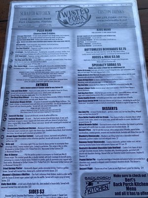 Menu photo 2 The Twisted Fork Port Charlotte, FL Menu photo 2 The Twisted Fork Port Charlotte, FL