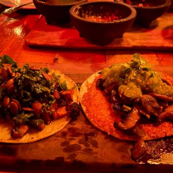 Dos Santos - Butternut squash - mushroom tacos - Mexican Near Me - Denver, Colorado Dos Santos - Butternut squash - mushroom tacos - Mexican Near Me - Denver, Colorado