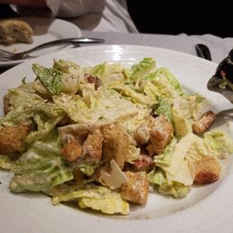 The salad wasn't green. Not a good sign.