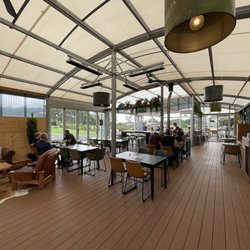 Spreyton Cider Co. - Inside the indoor/outdoor seating area