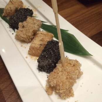 Shizen - Dessert warm mochi; soy, sesame, and peanut $6 - Sushi Bars Near Me - San Francisco, California Shizen - Dessert warm mochi; soy, sesame, and peanut $6 - Sushi Bars Near Me - San Francisco, California