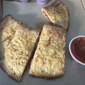 Donatos Pizza - Pepperoni calzone. - Pizza Near Me - Madison, Alabama