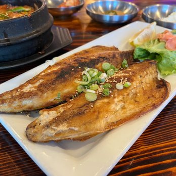 Don Pocha - Grilled Mackerel - Korean Near Me - Upper Arlington, Ohio