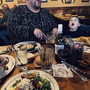 Saltgrass Steak House - Steak Salad with a bottle of Cabernet Sauvignon - Steakhouses Near Me - Plano, Texas Saltgrass Steak House - Steak Salad with a bottle of Cabernet Sauvignon - Steakhouses Near Me - Plano, Texas