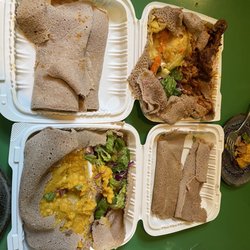 Cafe Ethiopia - Vegetarian Combo Meat & Vegetarian Comb