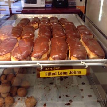 Daylight Donuts - Filled Long Johns with chocolate & Donut Holes (bottom) - Donuts Near Me - Bryant, Arkansas Daylight Donuts - Filled Long Johns with chocolate & Donut Holes (bottom) - Donuts Near Me - Bryant, Arkansas
