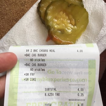 Burger King - saying no pickles means absolutely nothing at this location - Burgers Near Me - Patchogue, New York
