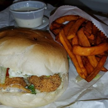 Mill Creek Fish N Chips - My favorite the fish sandwich cornmeal style and sweet potato fries happy girl!!! - Fish & Chips Near Me - Quincy, California Mill Creek Fish N Chips - My favorite the fish sandwich cornmeal style and sweet potato fries happy girl!!! - Fish & Chips Near Me - Quincy, California
