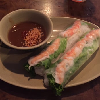 Sesame House - Shrimp spring rolls with peanut sauce. Delicious!!! - Chinese Near Me - Dickinson, Texas