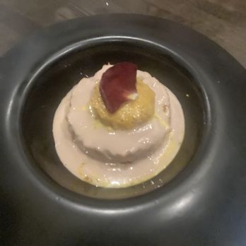 Saffron Modern Indian Dining - Gajar Halwa dessert with fig ice cream - Indian Near Me - Milwaukee, Wisconsin Saffron Modern Indian Dining - Gajar Halwa dessert with fig ice cream - Indian Near Me - Milwaukee, Wisconsin