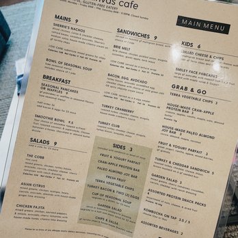 Brick Canvas Salon - There was a menu for the cafe that's downstairs. No one mentioned whether you could order from it and have it brought up to you. - Hair Salons Near Me - Lehi, Utah