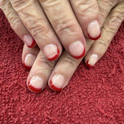 Dalin's Nail & Spa - Different take on French nail. Love it!