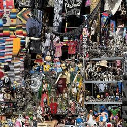 San Ysidro Port of Entry - Tons of STUFF that they sell while you wait to cross the border into the USA