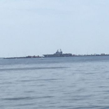 Bayshore Waterfront Park - Ship on the horizon - Parks Near Me - Middletown, New Jersey