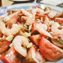 Mesón Iberico Dehesa Las Hazuelas - Tomate con ajo laminado y gambas