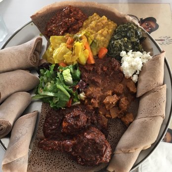 Addis Ethiopian Restaurant - Addis Combination (Serves more than two IMO) - Ethiopian Near Me - Oakland, California Addis Ethiopian Restaurant - Addis Combination (Serves more than two IMO) - Ethiopian Near Me - Oakland, California