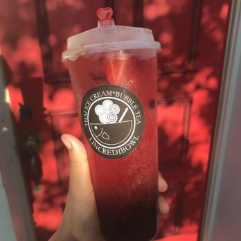 Lincredibowl - Strawberry Breeze w/ Tapioca - Bubble Tea Near Me - Kearny, New Jersey Lincredibowl - Strawberry Breeze w/ Tapioca - Bubble Tea Near Me - Kearny, New Jersey