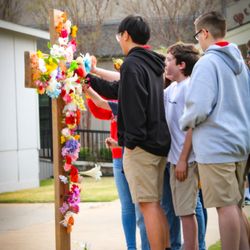 Texoma Christian School - The Flowers at the cross ceremony is always a good time to come together as a community.