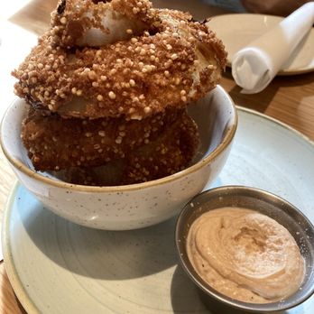 Fresh Sherway - Quinoa onion rings - Vegan Near Me - Etobicoke, Ontario Fresh Sherway - Quinoa onion rings - Vegan Near Me - Etobicoke, Ontario