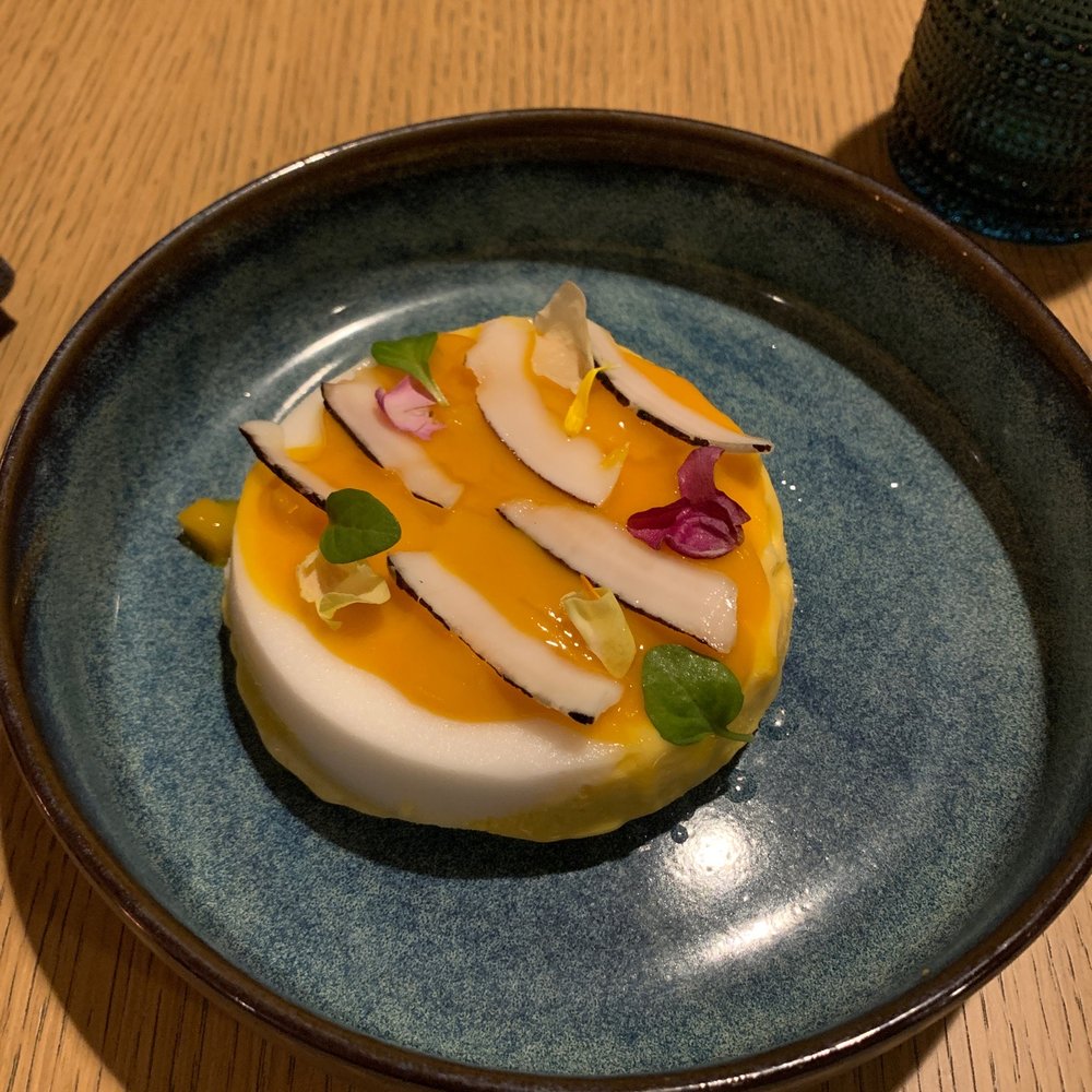 Six - Coconut sorbet with mango sauce - Cocktail Bars Near Me - Tampa, Florida Six - Coconut sorbet with mango sauce - Cocktail Bars Near Me - Tampa, Florida