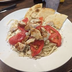 Elias style spaghetti with 5 oz. Chicken