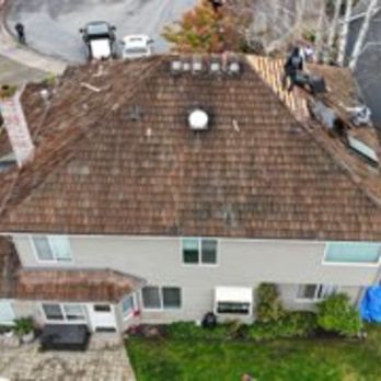 Quality Master Roofing & Remodel - Before, rear roof with nonfunctioning attic fan (center) to be removed and replaced with 3 additional roof vents - Roofing Near Me - Vancouver, Washington Quality Master Roofing & Remodel - Before, rear roof with nonfunctioning attic fan (center) to be removed and replaced with 3 additional roof vents - Roofing Near Me - Vancouver, Washington