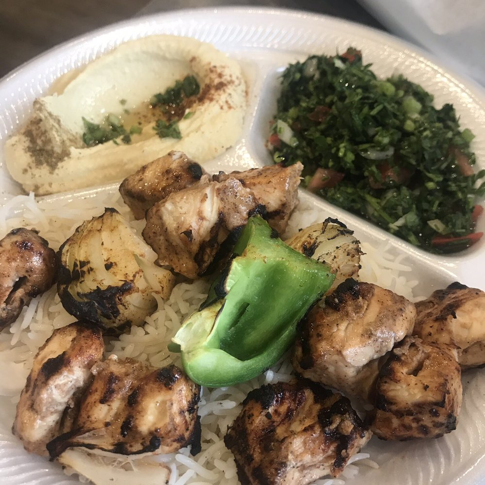 Grand Cafe - Shish Tawook Platter - Middle Eastern Near Me - Richardson, Texas Grand Cafe - Shish Tawook Platter - Middle Eastern Near Me - Richardson, Texas