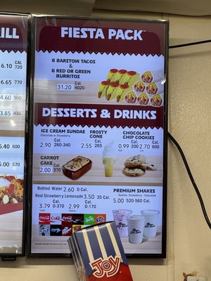 Menu photo 1 Del Taco Barstow, CA