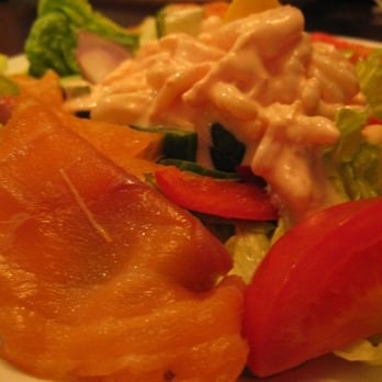 Deacon Brodies Tavern - Scottish Salmon and shrimp salad. Very yummy - Pubs Near Me - Edinburgh, EDH Deacon Brodies Tavern - Scottish Salmon and shrimp salad. Very yummy - Pubs Near Me - Edinburgh, EDH