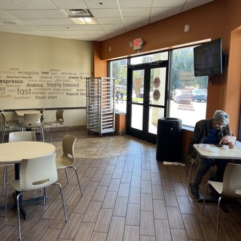 Dunkin' - Entrance with empty donut racks. - Donuts Near Me - Brentwood, Tennessee Dunkin' - Entrance with empty donut racks. - Donuts Near Me - Brentwood, Tennessee