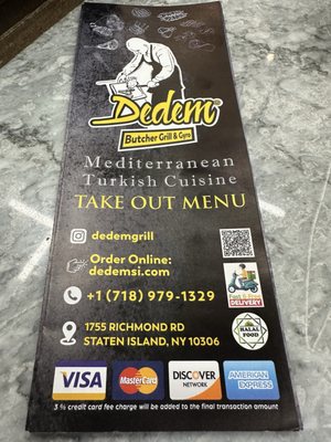 Menu photo 2 Dedem Mediterranean  Staten Island, NY