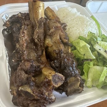 Matiki Island BBQ - 1. Beef Rib Plate (Sam's Plate) - Hawaiian Near Me - Anaheim, California Matiki Island BBQ - 1. Beef Rib Plate (Sam's Plate) - Hawaiian Near Me - Anaheim, California