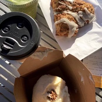 Rybread - Carrot cake, green machine smoothie, a breakfast tea, and a cinnamon apple scone! Fresh baked goods and they were so soft. - Breakfast & Brunch Near Me - Philadelphia, Pennsylvania Rybread - Carrot cake, green machine smoothie, a breakfast tea, and a cinnamon apple scone! Fresh baked goods and they were so soft. - Breakfast & Brunch Near Me - Philadelphia, Pennsylvania