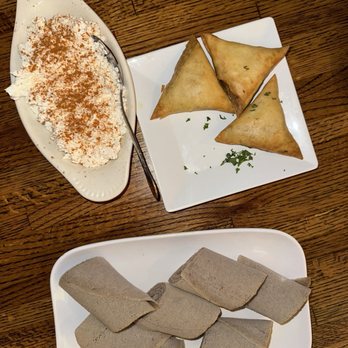 Mesobrestaurant.Com - A cheese appetizer, vegetarian sambusa - Ethiopian Near Me - Montclair, New Jersey