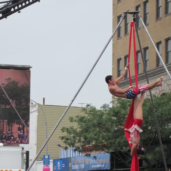 Nathan's Hot Dog Eating Contest - Ribbon Acrobats 2011 - Hot Dogs Near Me - Brooklyn, New York Nathan's Hot Dog Eating Contest - Ribbon Acrobats 2011 - Hot Dogs Near Me - Brooklyn, New York