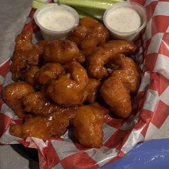 Pizza Rock - 12 Piece Wood Fired and Flash Fried Boneless Wings The Butcher Pizza - Pizza Near Me - Brandon, Florida