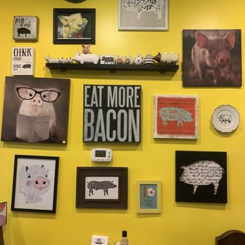 Ruth's Cafe - Bacon wall - Breakfast & Brunch Near Me - Indianapolis, Indiana