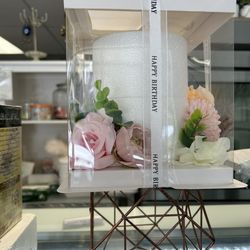 SweetBoca Bakery - Custom cake decorated with fresh flowers.