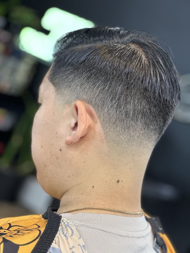 Strictly Faded Barbershop Logo