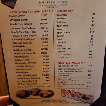 Sushi Club - Menu - Sushi Bars Near Me - Brea, California Sushi Club - Menu - Sushi Bars Near Me - Brea, California