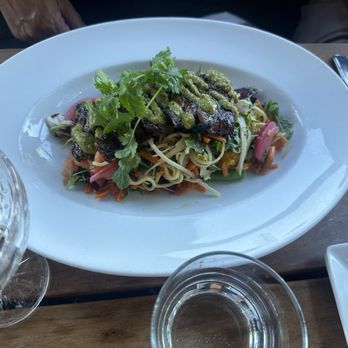 TOWN - SKIRT greens, mint, soba , green beans, pickled , cilantro, , mandarin , daikon radish, -soy vinaigrette, tamarind cashew - Steakhouses Near Me - San Carlos, California