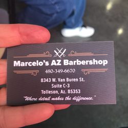 Marcelo's AZ Barbershop - Business Card