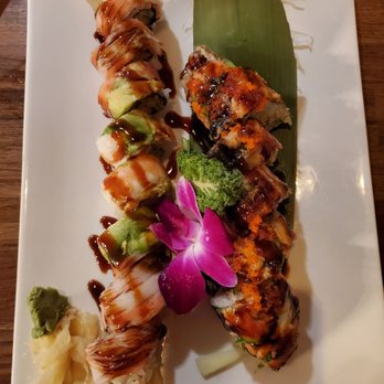 Yamamori - L- titanic roll R- king Kong roll Both rolls were about a 3 - Japanese Near Me - Pearland, Texas Yamamori - L- titanic roll R- king Kong roll Both rolls were about a 3 - Japanese Near Me - Pearland, Texas