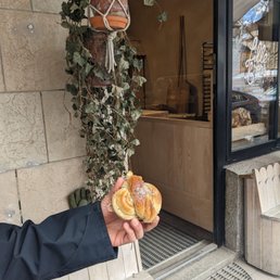 Kanelbullar and exterior shot (love the plants!)