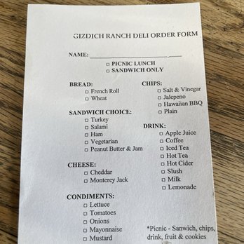 Gizdich Ranch - Sandwich slip - Bakeries Near Me - Watsonville, California