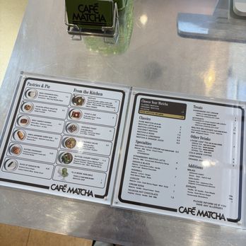 Café Matcha - Menu as of April 2026 - Coffee & Tea Near Me - Los Angeles, California
