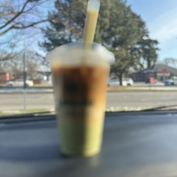 Qamaria Yemeni Coffee - Iced Pistachio Latte - Coffee & Tea Near Me - Grosse Pointe, Michigan