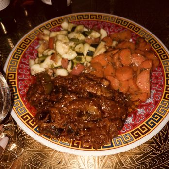 Marrakesh Restaurant - Eggplant, carrots, cucumber - Moroccan Near Me - Philadelphia, Pennsylvania
