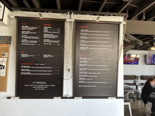 Menu photo 4 TidePoole's Newport Beach, CA